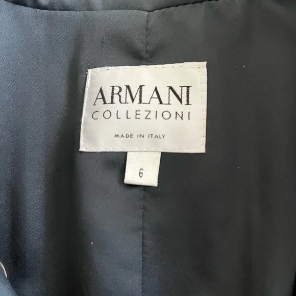 Armani Collezioni Tweed Gray Blazer - Picture 5 of 7
